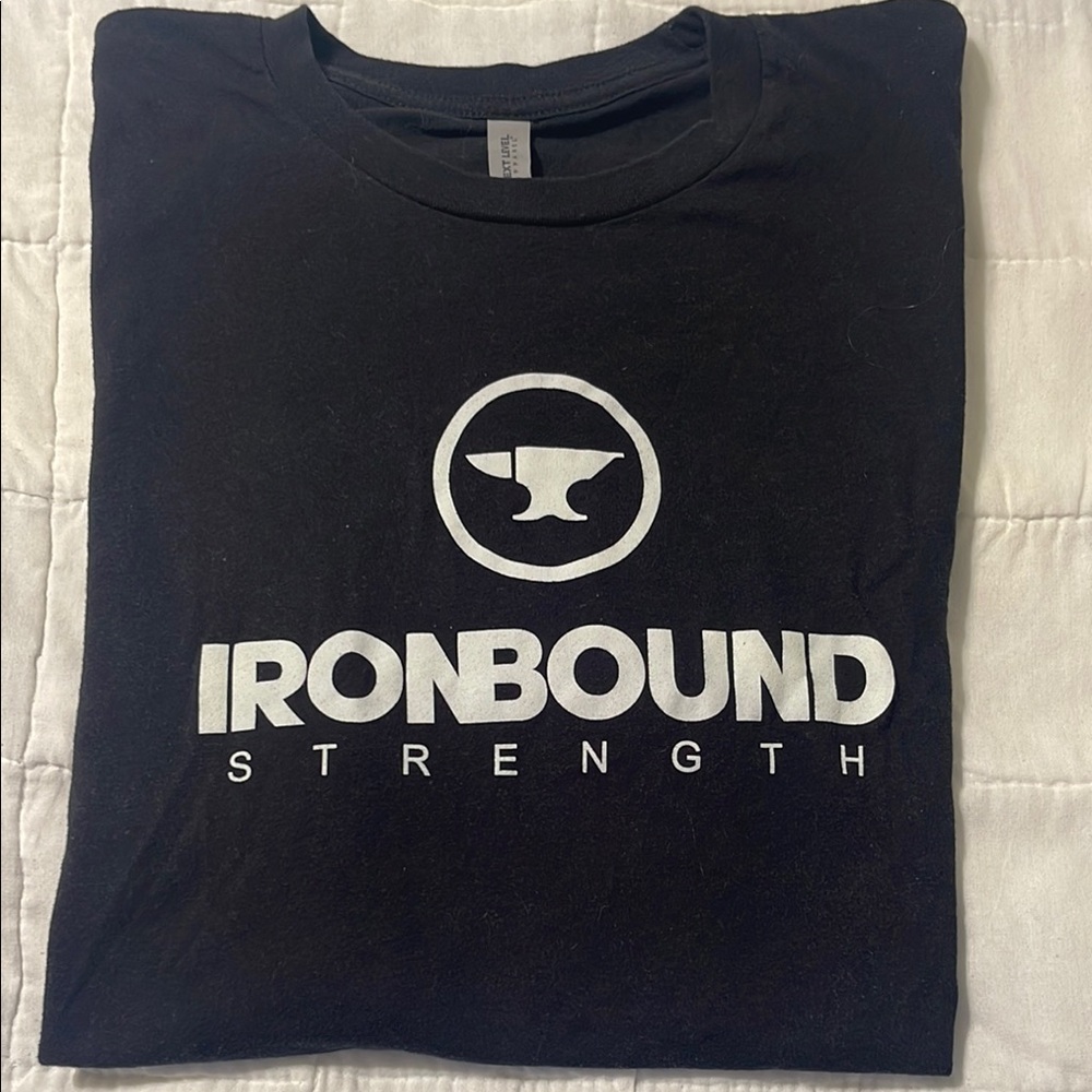 Next Level Apparel - Black T-Shirt - “Ironbound Strength”. Size XXL
